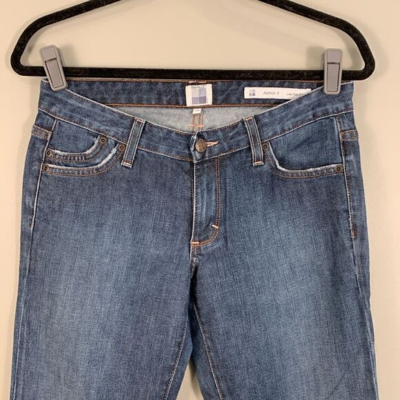 Salt Works jeans Avenue A low rise flare woman’s size 28 medium wash blue denim - Picture 2 of 10